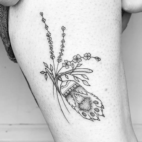 Tattoo uploaded by Robert Davies • Lavender Tattoo by Eloise Entraigues # lavender #linework #blacklinework #contemporary #illustrative  #EloiseEntraigues • Tattoodo
