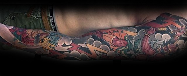 60 Raijin Tattoo Designs For Men – Japanese Mythology Ink Ideas