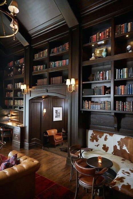 Reading Room Cool Man Cave Ideas