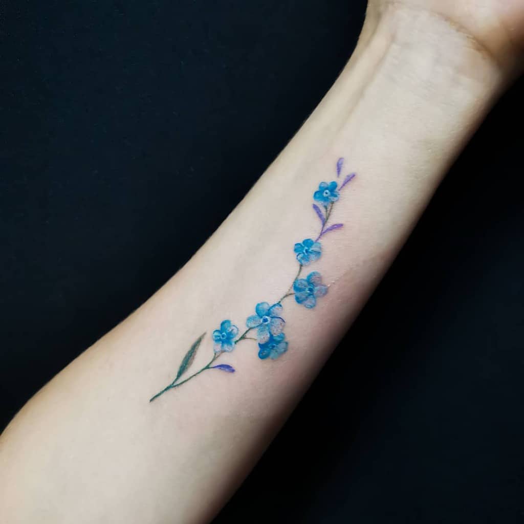ForgetMeNot Arm Tattoo Blossom  Best Tattoo Ideas Gallery