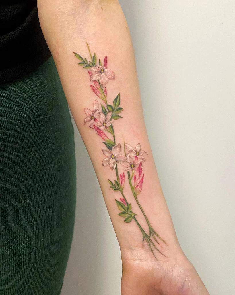 Realistic Jasmine Flower Tattoos Noemesystattoo