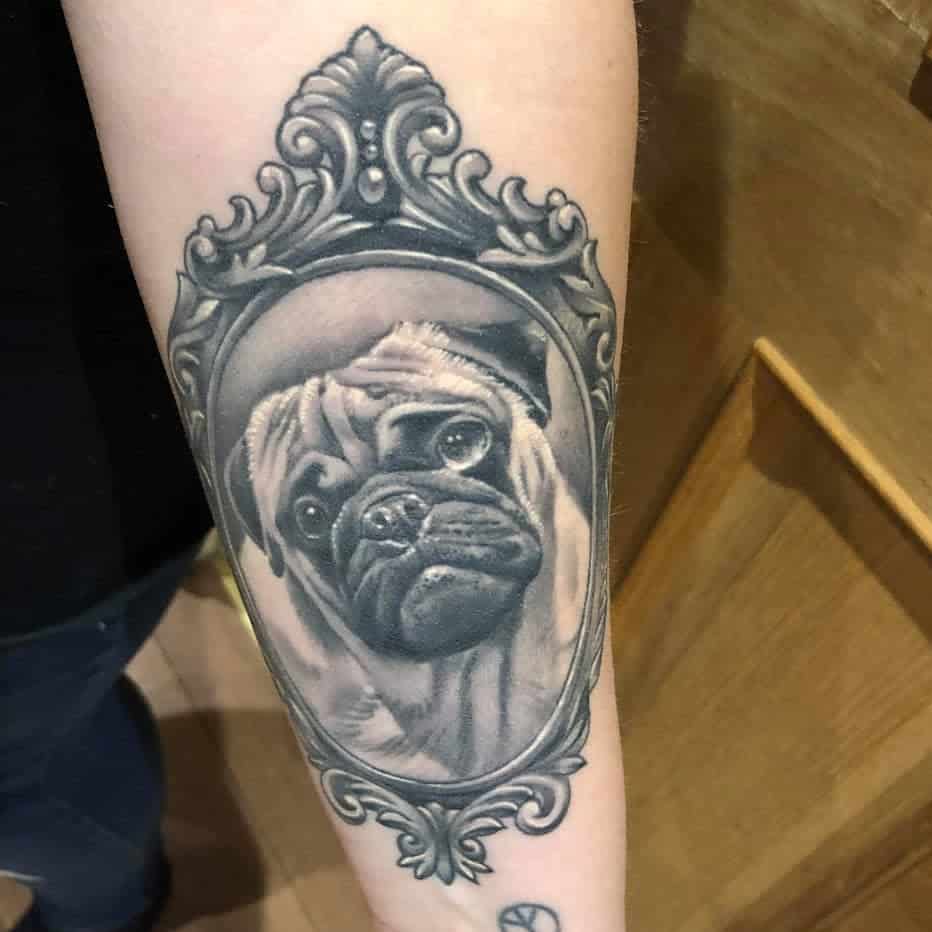 Realistic Pug Tattoo Moggsart