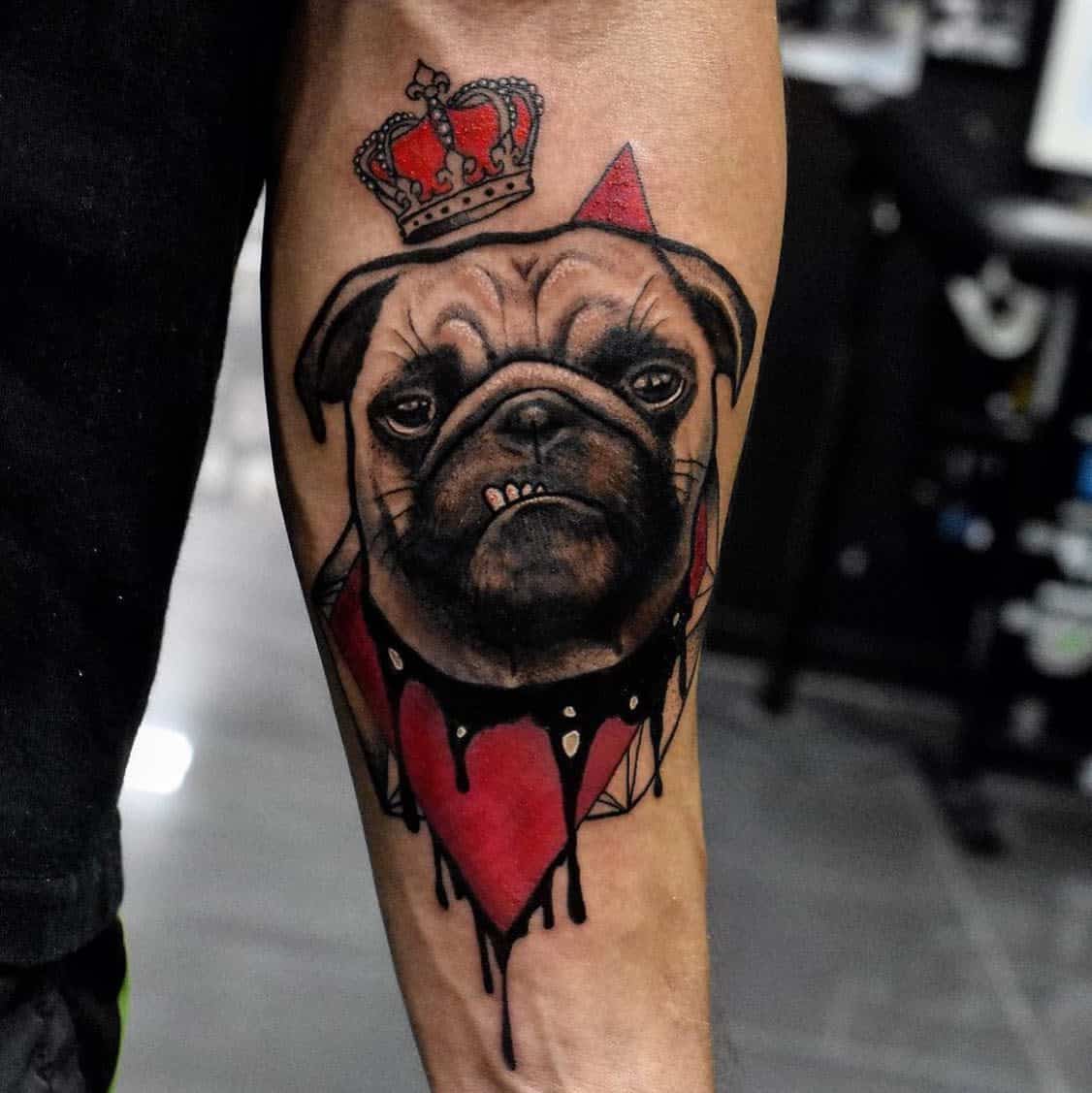 Realistic Pug Tattoo Sashamade