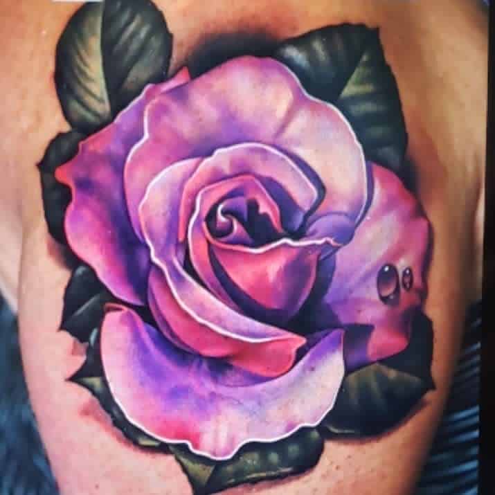 realistic purple rose tattoos lavita.luna