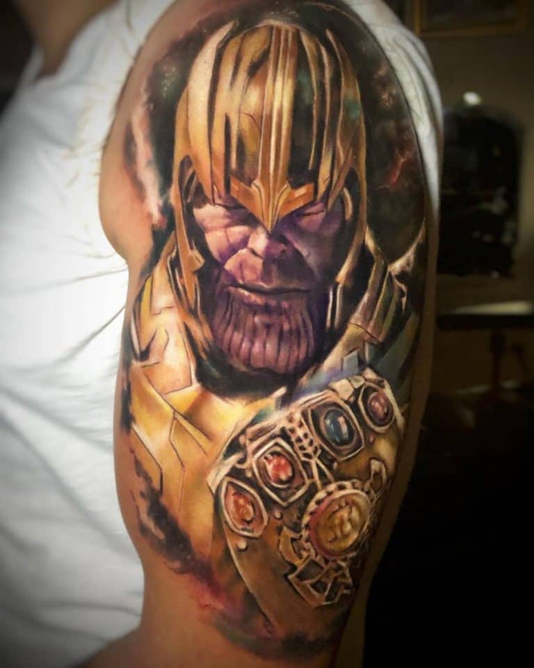 Top 91 Best Thanos Tattoo Ideas [2020 Inspiration Guide]