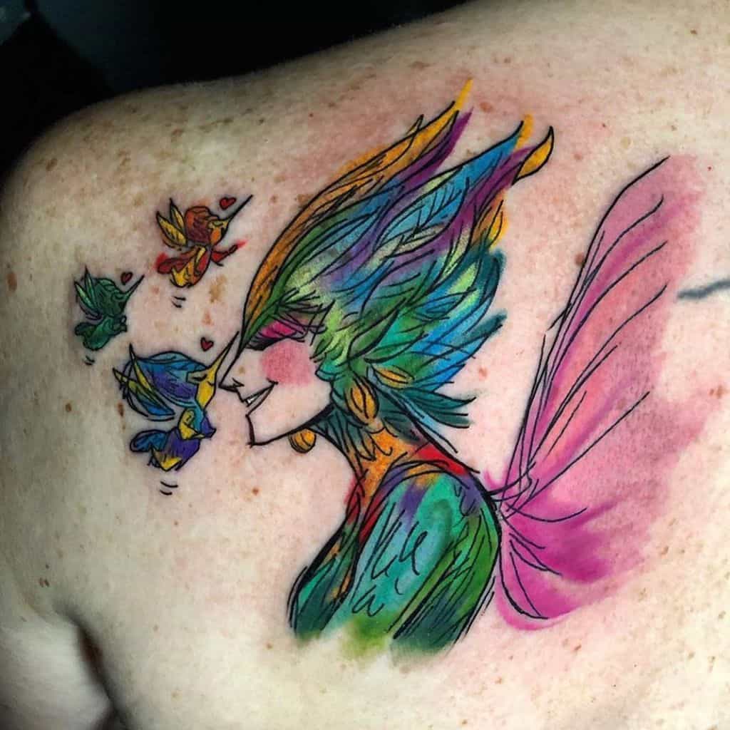Recklessheart Color Fairy Tattoo