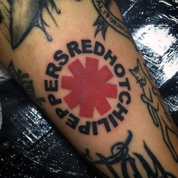 Red Hot Chili Peppers Tattoo Designs On Men
