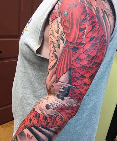red-koi-fish-sleeve-tattoo-for-men