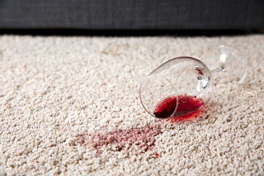 red wine spill carpet