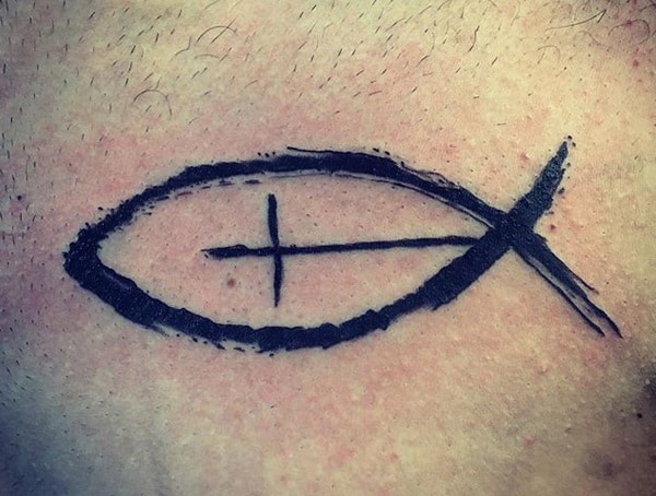Religious Symbolic Tattoos For Men Jesus Fish Meaning
