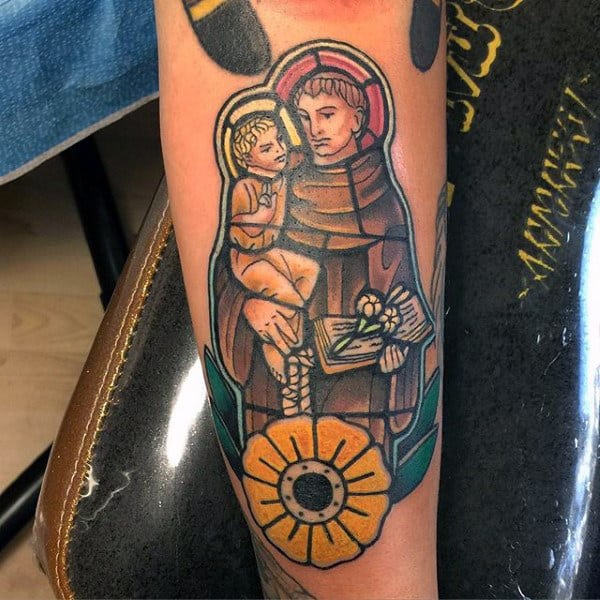 Article GoaInk Tattoo (Goa) 's Instagram profile post: “St.Anthony ❤️ . DM  us for FREE consultation!! . #articlegoaink #articlegoainktattoo #tattoo  #tattooidea…