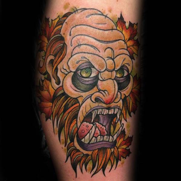 50 Bigfoot Tattoo Designs For Men Mythological Creature Ink Ideas