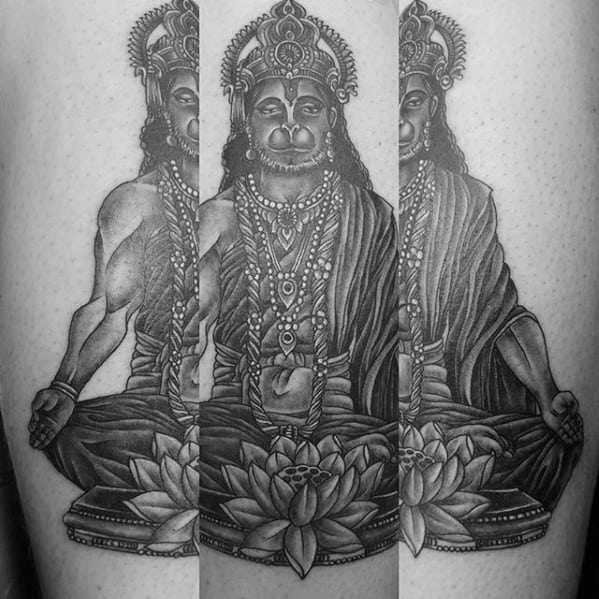 Remarkable Hinduism Arm Hanuman Tattoos For Males