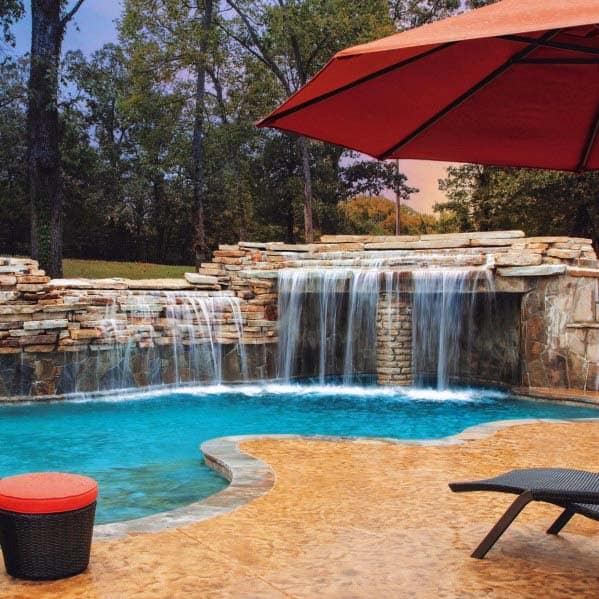 Remarkable Ideas For Pool Waterfall