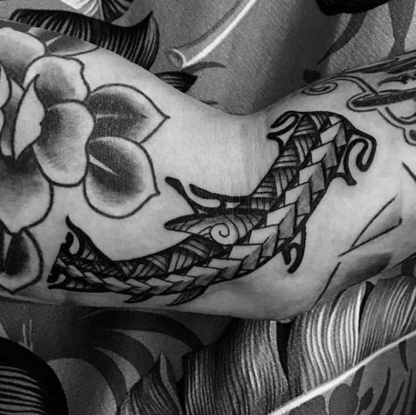 Remarkable Polynesian Shark Tattoos For Males