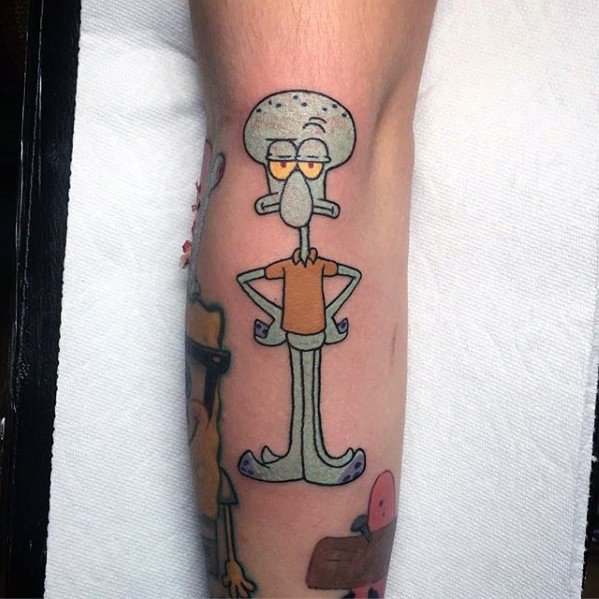 Remarkable Spongebob Tattoos For Males