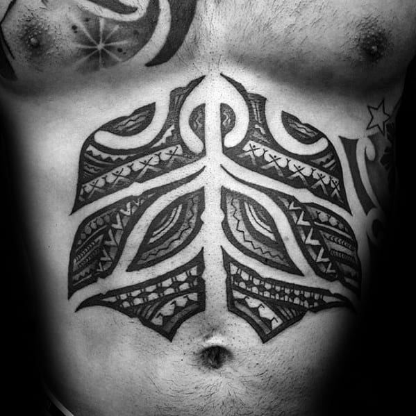 Polynesian tattoo tribal border Royalty Free Vector Image