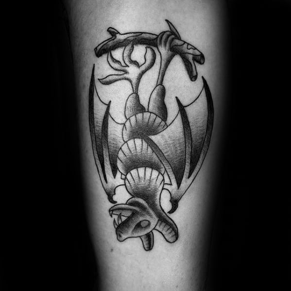 Remarkable Traditional Bat Tattoos For Males