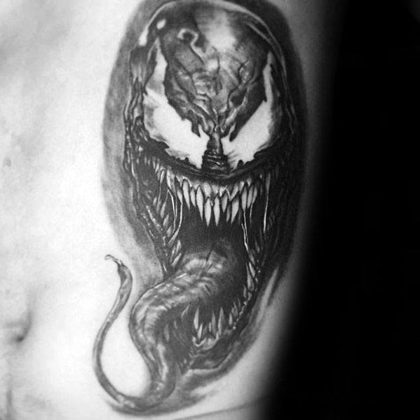 Tattoo photo  Venom tattoo by Benjamin Blvckout  Venom tattoo Egypt  tattoo Marvel tattoos