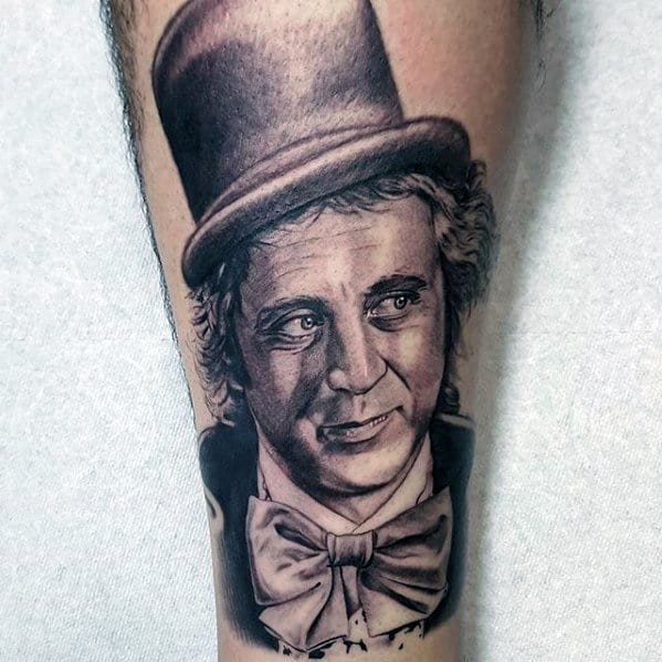 Remarkable Willy Wonka Tattoos For Males