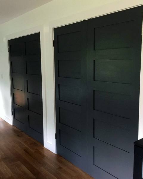 double black closet doors