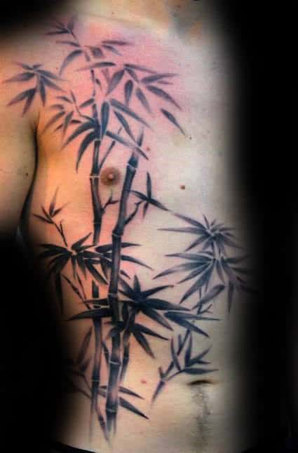 Aqua Waves And Bamboo Tattoo For Half Sleeve – Truetattoos