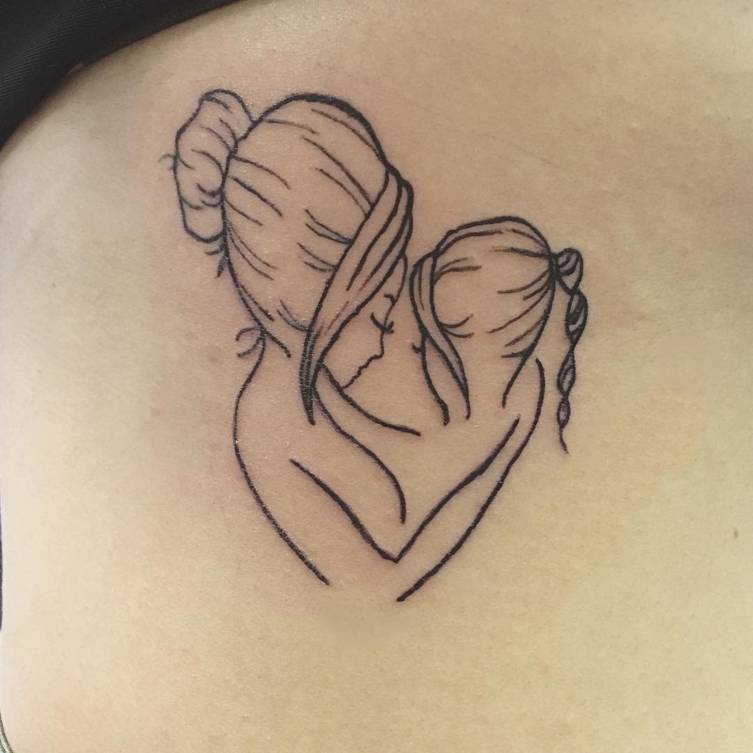 ribs-illustration-line-work-mother-daughter-tattoo-danadynamite_