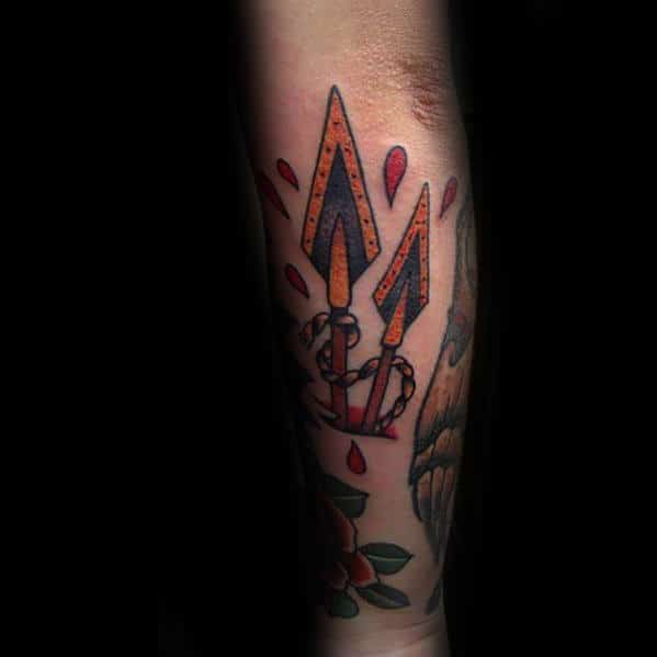 Ripepd Skin Traditional Arrows Forearm Tattoo On Gentleman