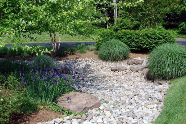 River Rock Landscaping Cool Exterior Ideas
