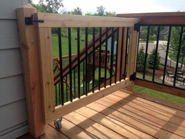 rolling sliding deck gate