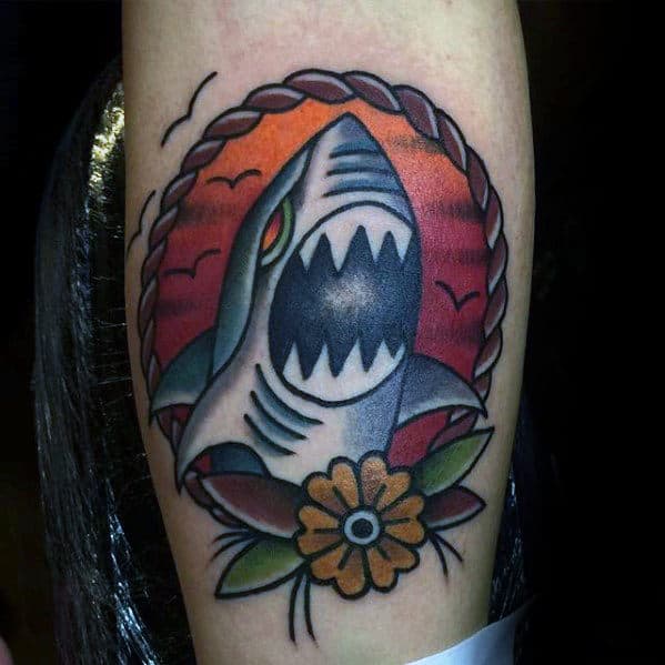 Traditional Shark by Daniel Adamczyk  Tattoos