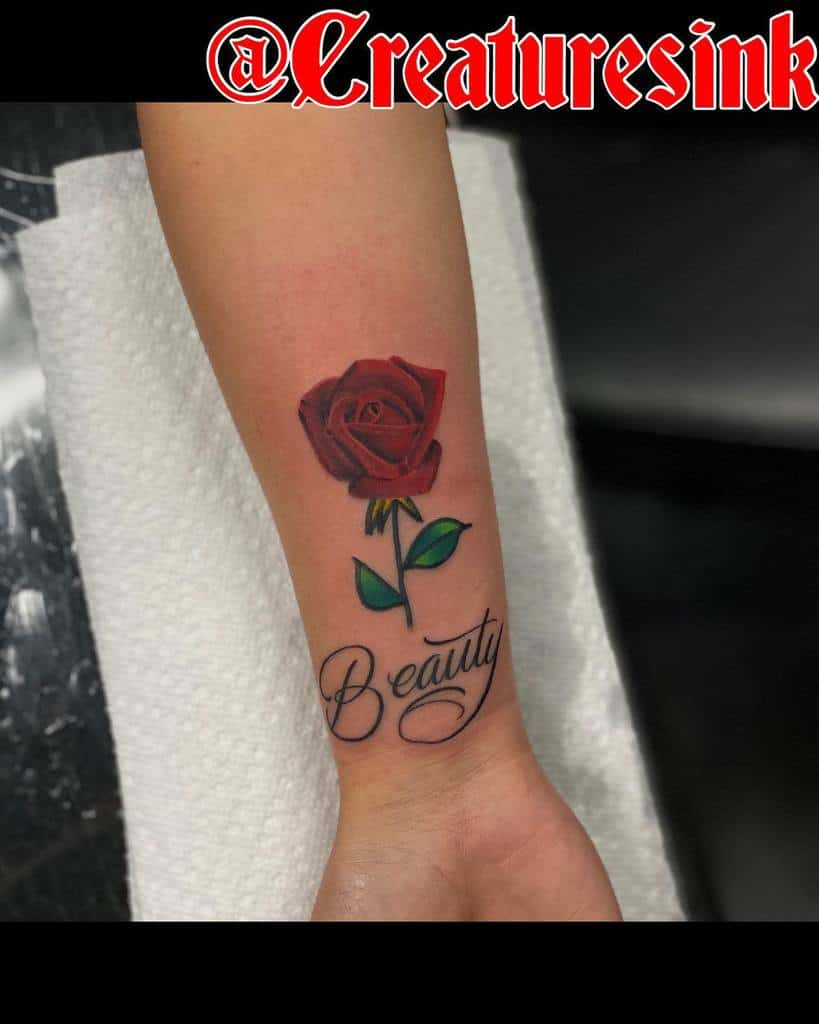 rose flower wrist tattoo artandsoulink