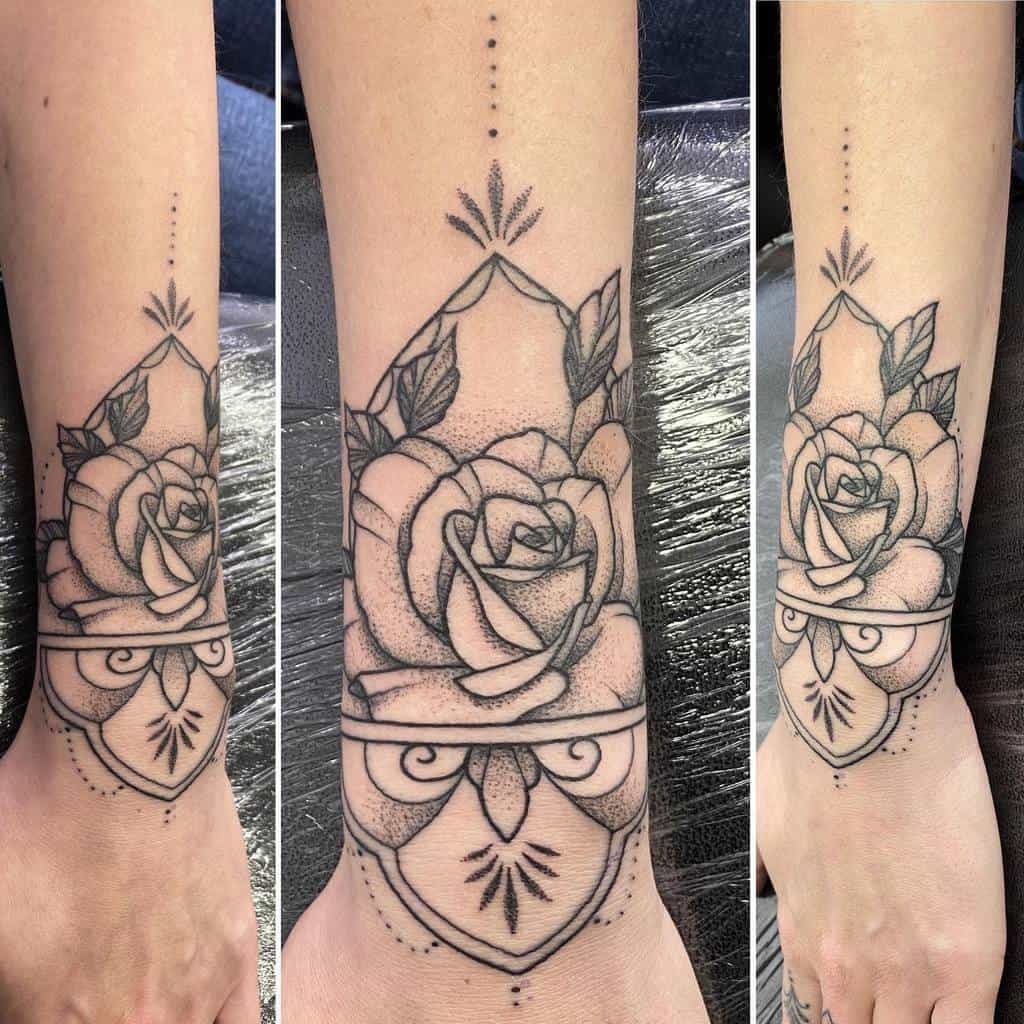 rose flower wrist tattoo charlottefoxwoodtattoo