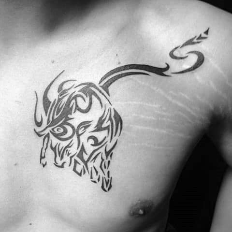 40 Tribal Bull Tattoo Designs For Men - Powerful Ink Ideas