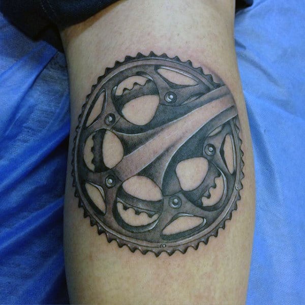 Attractive Mechanical Gear Leg Tattoo  Tattoo Designs Tattoo Pictures