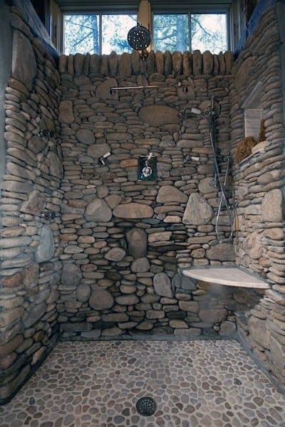 Rustic Natural Stone Cool Showers