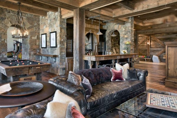 Rustic Wood Masculine Game Room Ideas For Guys