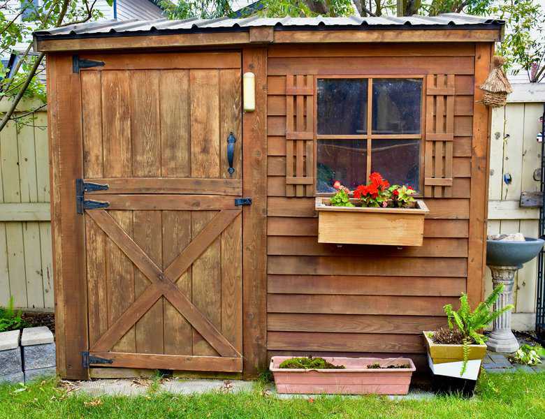 rustic wood shed 