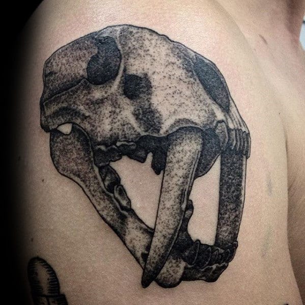 60 Animal Skull Tattoo Designs For Men - Wild Ink Ideas