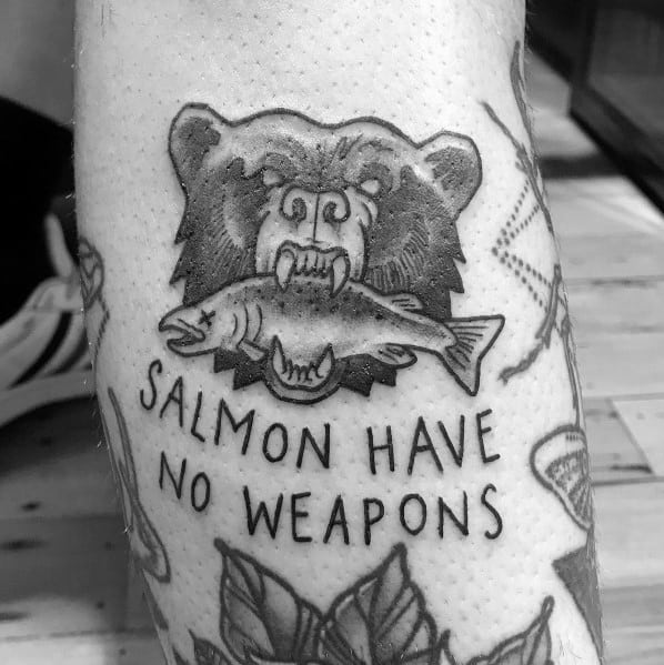 Salmon Tattoo Inspiration For Men