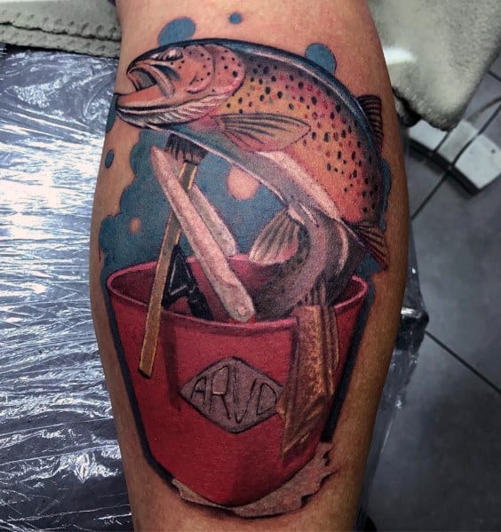 Salmon Themed Tattoo Design Inspiration