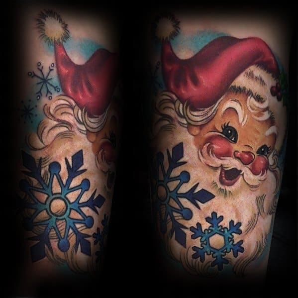 Santa Claus Themed Tattoo Ideas For Men