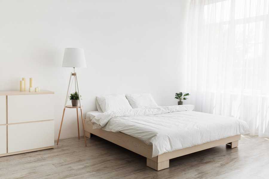 minimalist scandinavian bedroom 