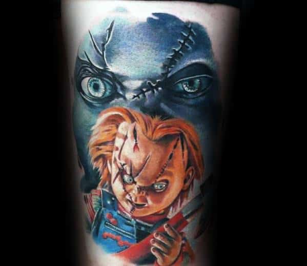 Scary Chucky Tattoos For Men