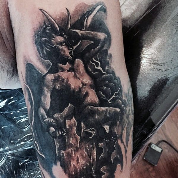 Screamin Demon Tattoo For Men