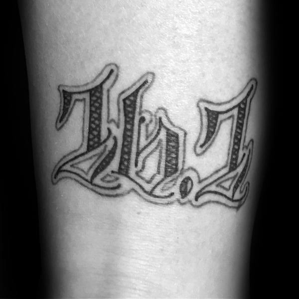 Script 26 2 Tattoo Numbers Guys Design On Forearm