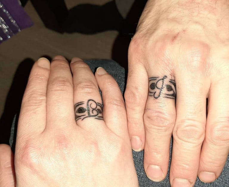 60 Badass Wedding Ring Tattoo Ideas Inspiration Guide 