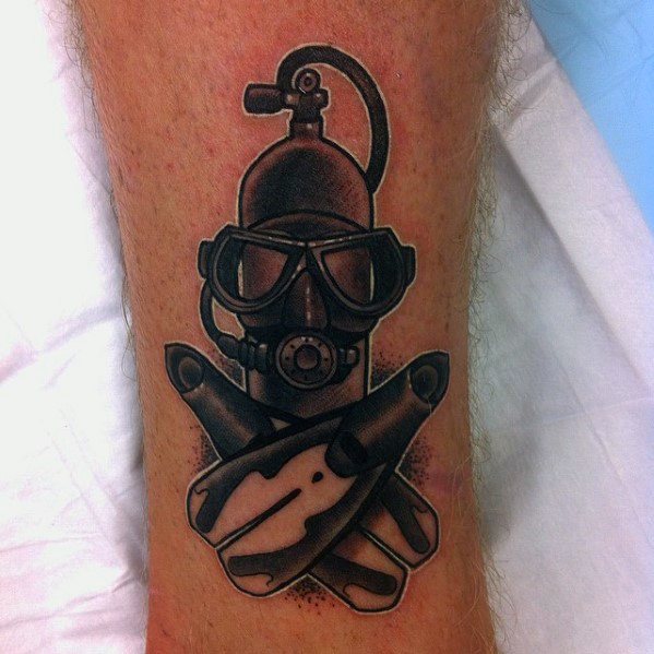Scuba Diving Tattoo Ideas For Males