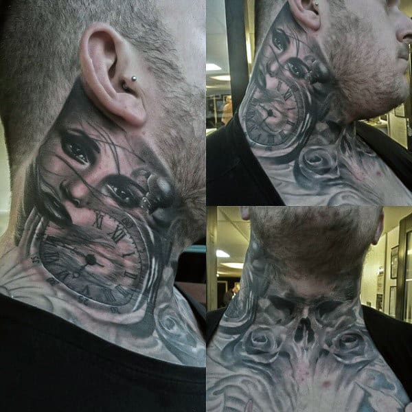 16 Amazing Throat Tattoo Designs Design Press