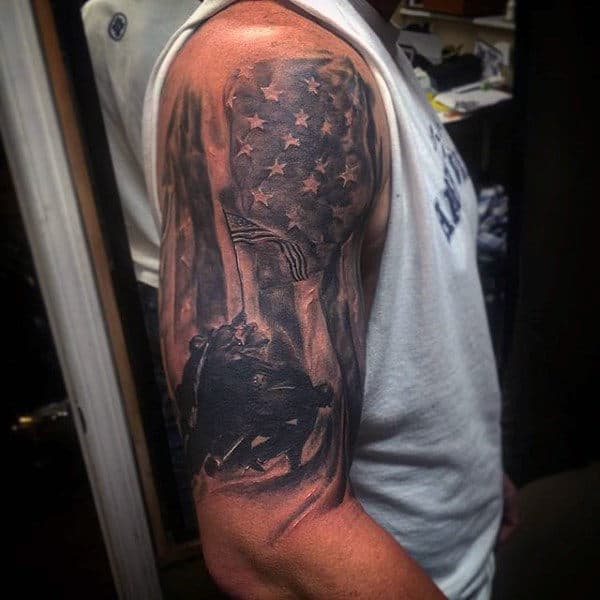 PatriotInk on Twitter An awesome patriotic sleeve tattoo from  Cbeaston22 love veterans usarmy aviation soldier patriotink  httpstcoEwgc20GPCC  X